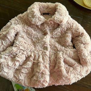 Calvin Klein faux fur coat 18months